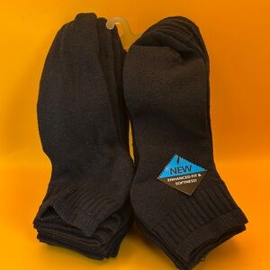 Black Enhanced Fit Socks (10 pairs)